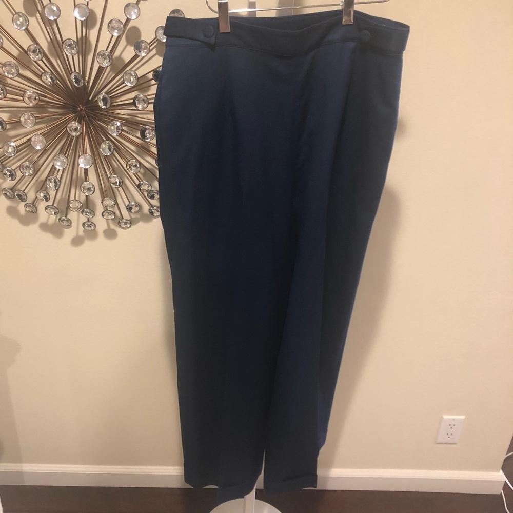 Banned Apparel high-waist, navy retro pants
